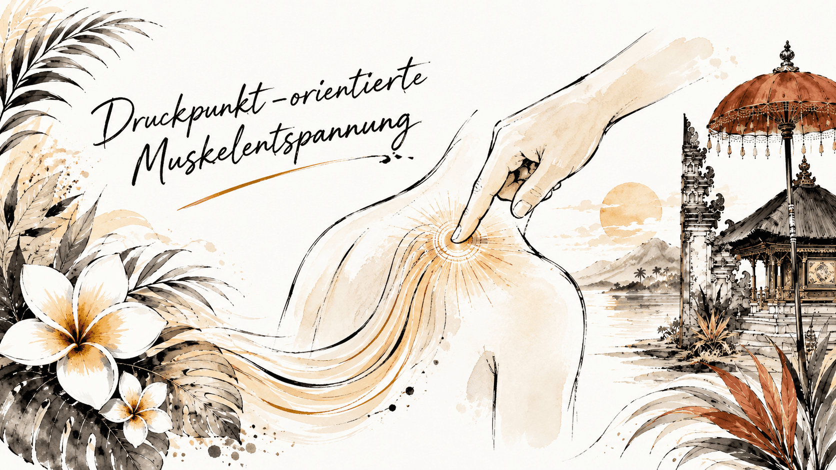 Illustration für druckpunktorientierte Muskelentspannung