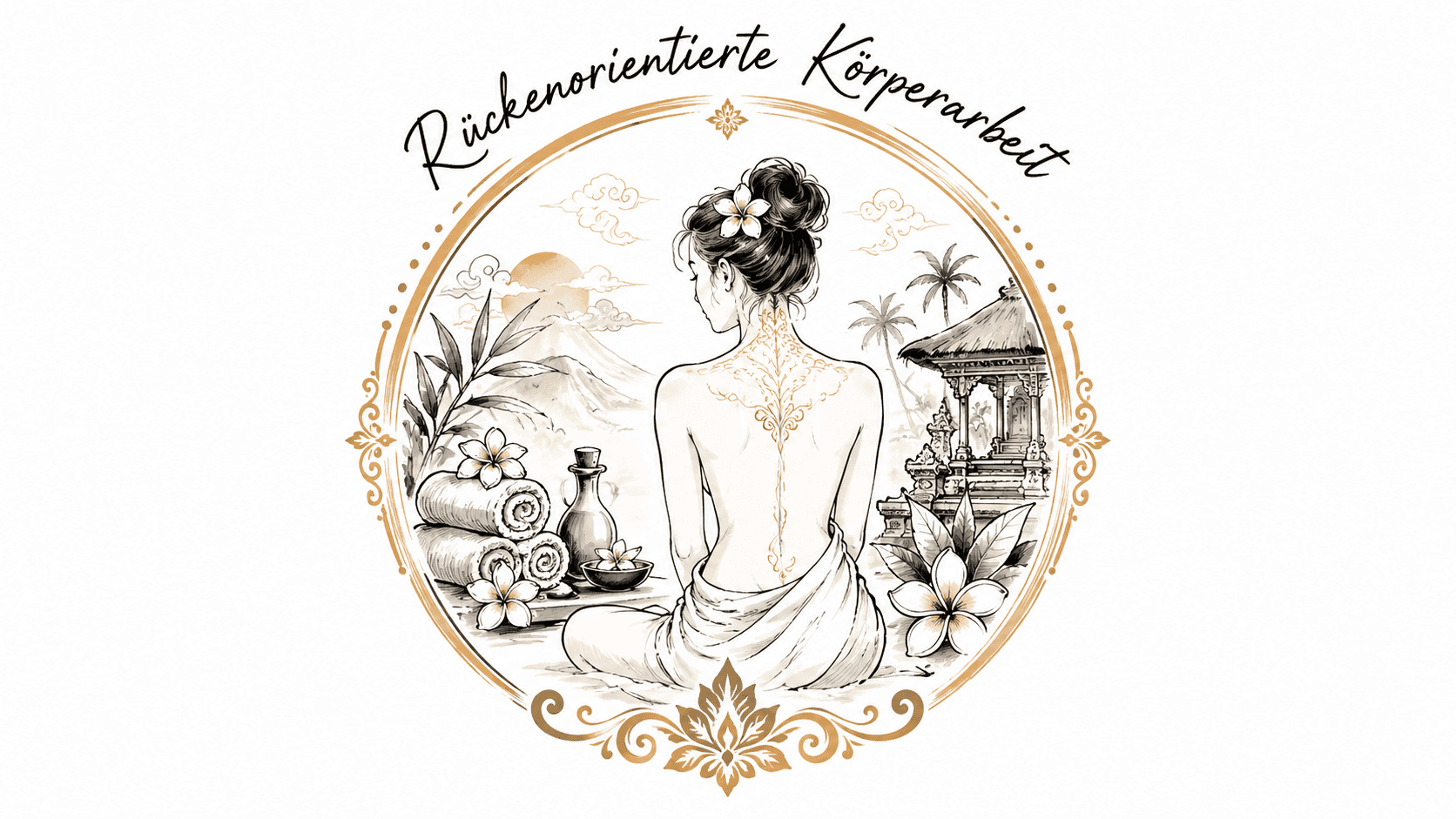 Entspannter Rücken Illustration